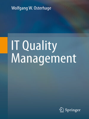 cover image of IT Quality Management